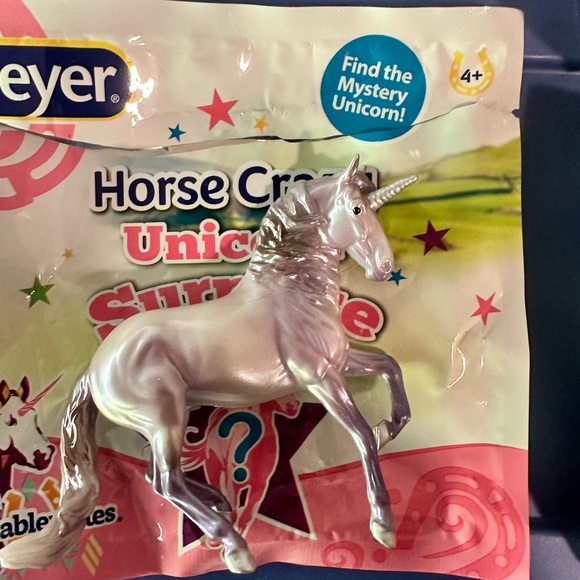 breyer stablemates unicorn horse crazy surprise purple alborozo bundle of 2 - Picture 2 of 5
